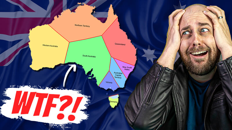 pete smissen, host of the aussie english podcast, australian states and territories, australian pronunciation, how to say australia states and territories,