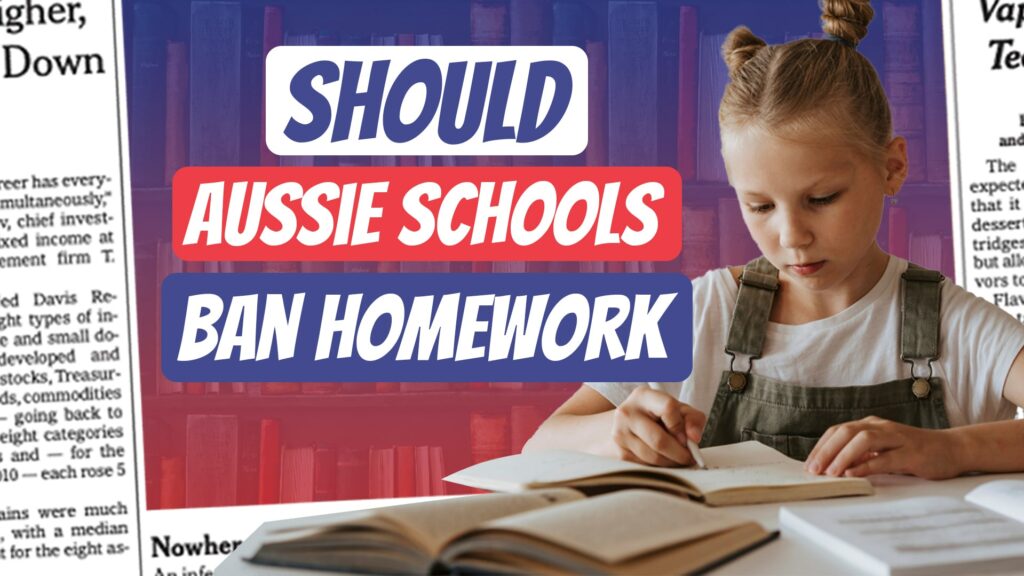 ae 1293, aussie english instagram, aussie english podcast, australian english, Australian podcasts, English as a Second Language, esl podcast, ian smissen, learn english, learn english online course, learn english podcast, learn language podcast, Learning Australian vocabulary through stories, pete smissen, The goss, Australian schools ban homework, no homework Australian school, Australian school systems