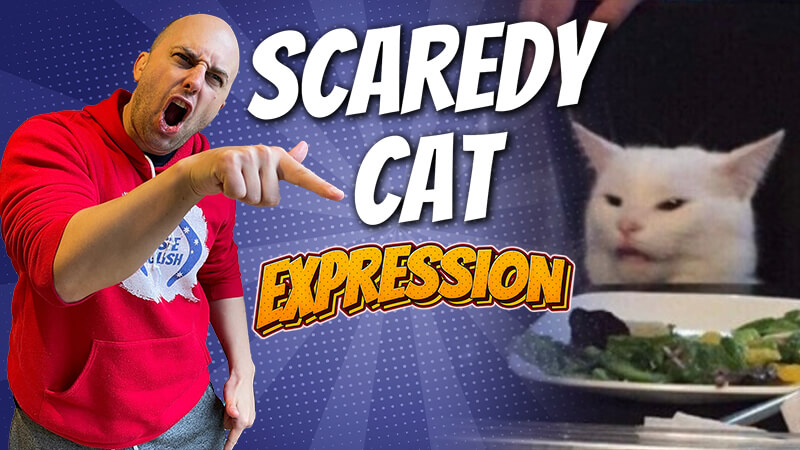 pete smissen, host of aussie english podcast, english expression, what is scaredy cat, scaredy cat meaning,