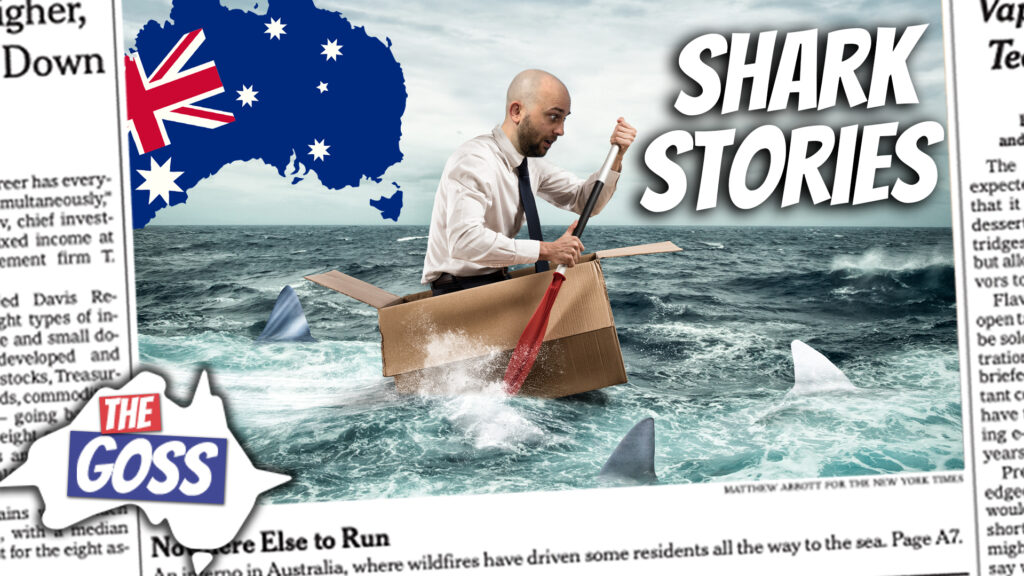 pete smissen, host of aussie english podcast, talks to ian smissen father, the goss australia, australian culture, australian sharks stories,